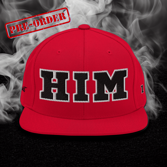 (PRE-ORDER) | I AM HIM Topper Snapback | Red and Black