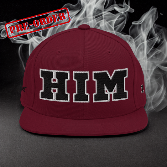 (PRE-ORDER) | I AM HIM Topper Snapback | Maroon and Black