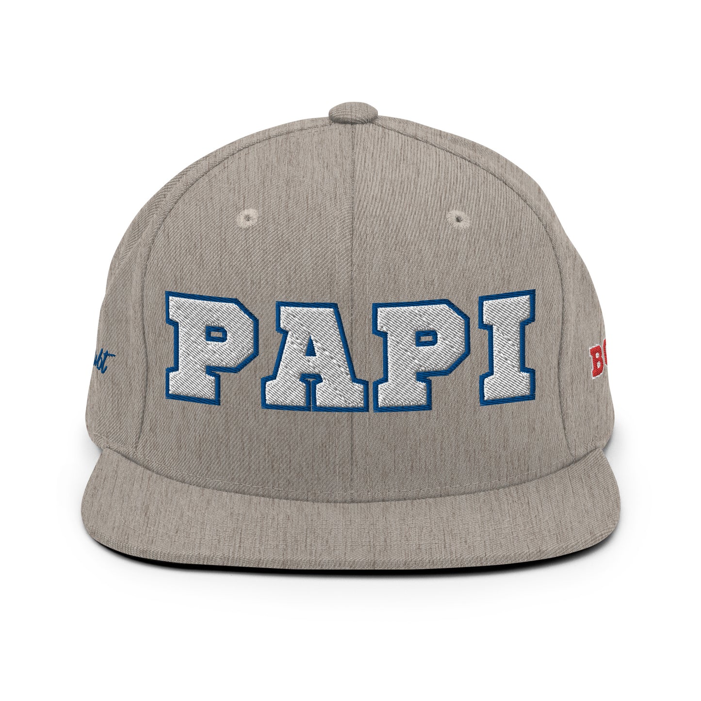 Papi "Juelz Edition" Topper Snapback in Heather with Red, White, and Blue Detail