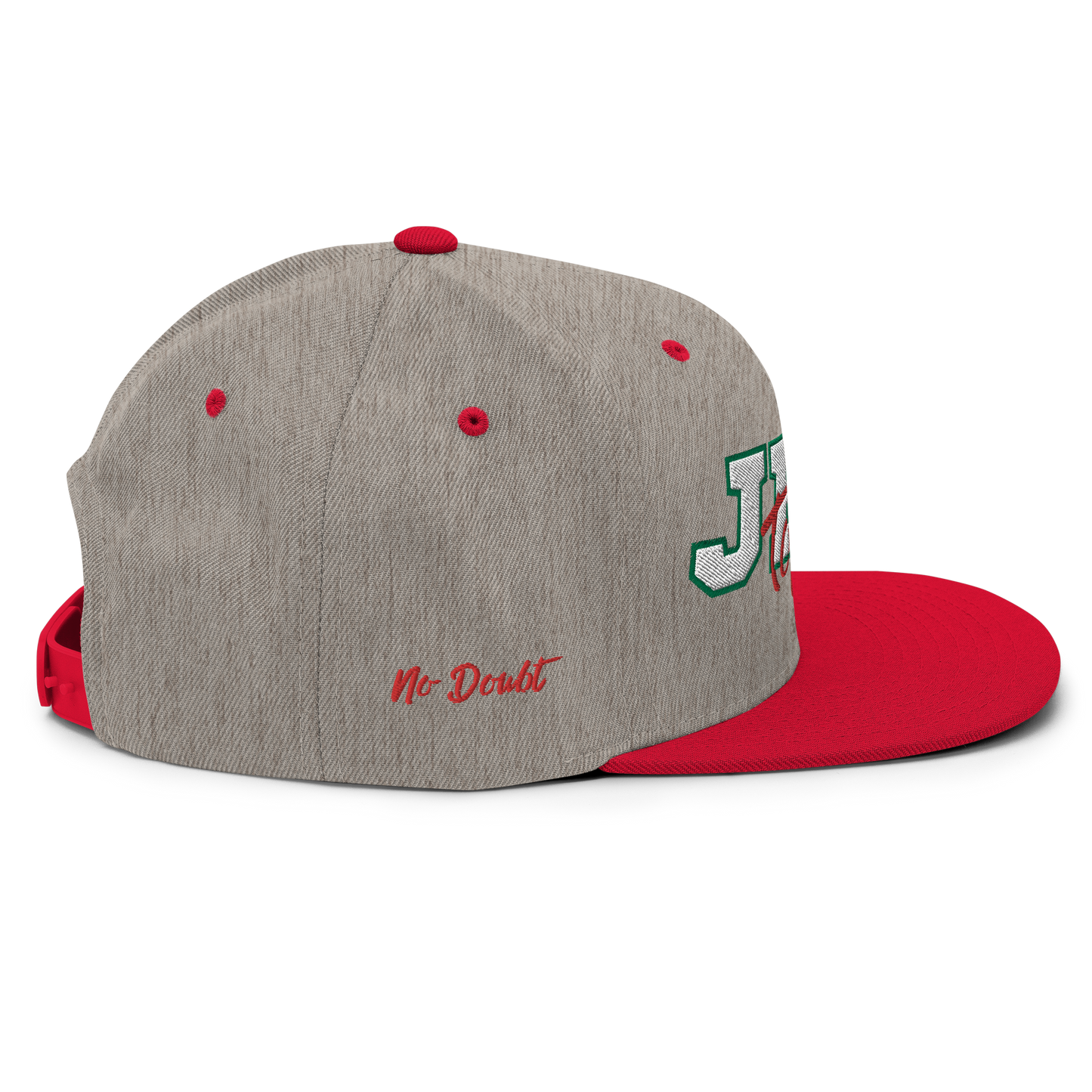 Jefe Topper High Profile Snapback | Heather/Red/White/Green