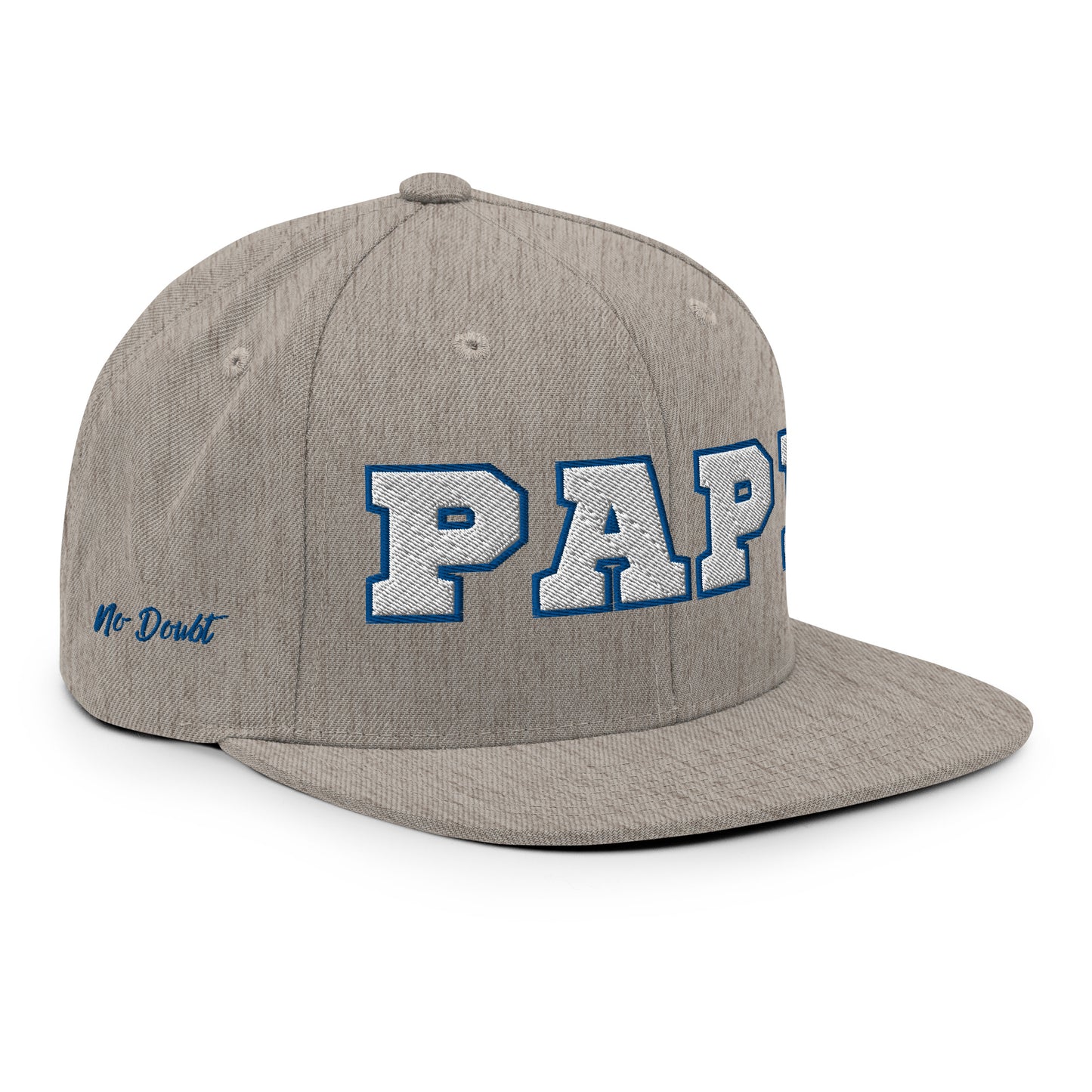 Papi "Juelz Edition" Topper Snapback in Heather with Red, White, and Blue Detail