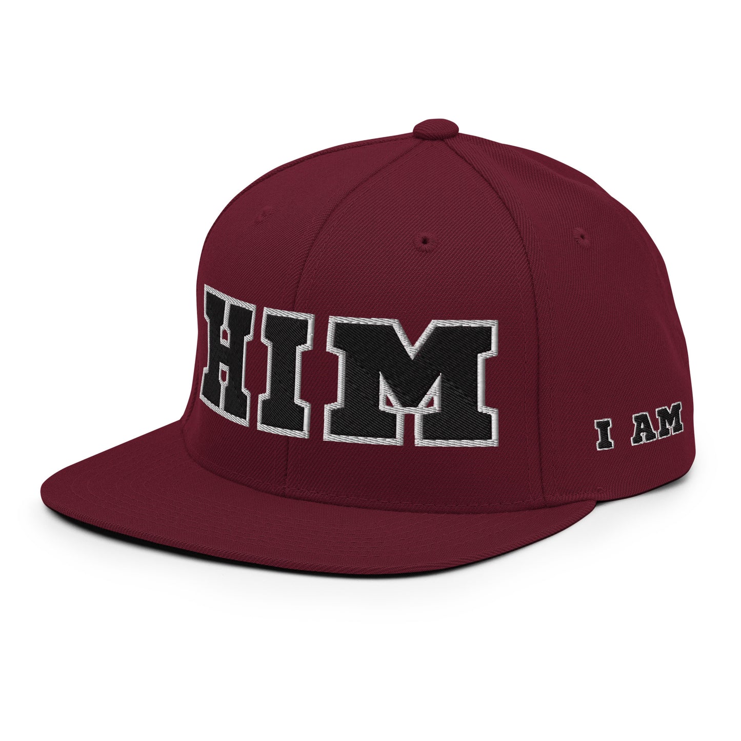 (PRE-ORDER) | I AM HIM Topper Snapback | Maroon and Black