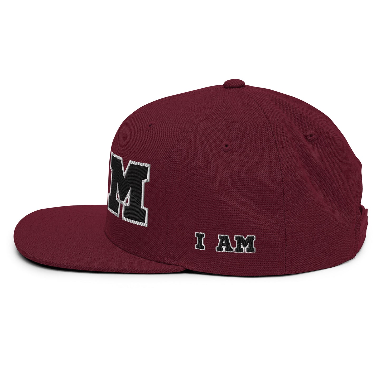 (PRE-ORDER) | I AM HIM Topper Snapback | Maroon and Black