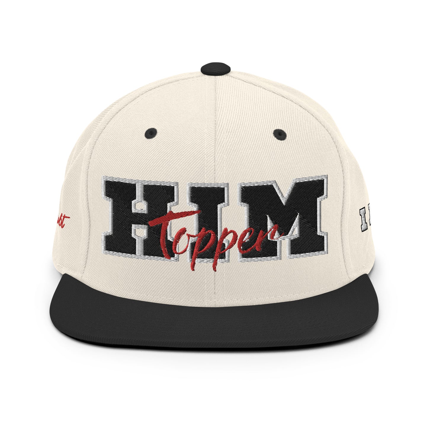 (PRE-ORDER) | I AM HIM Topper Snapback | Black, Red, White Detail