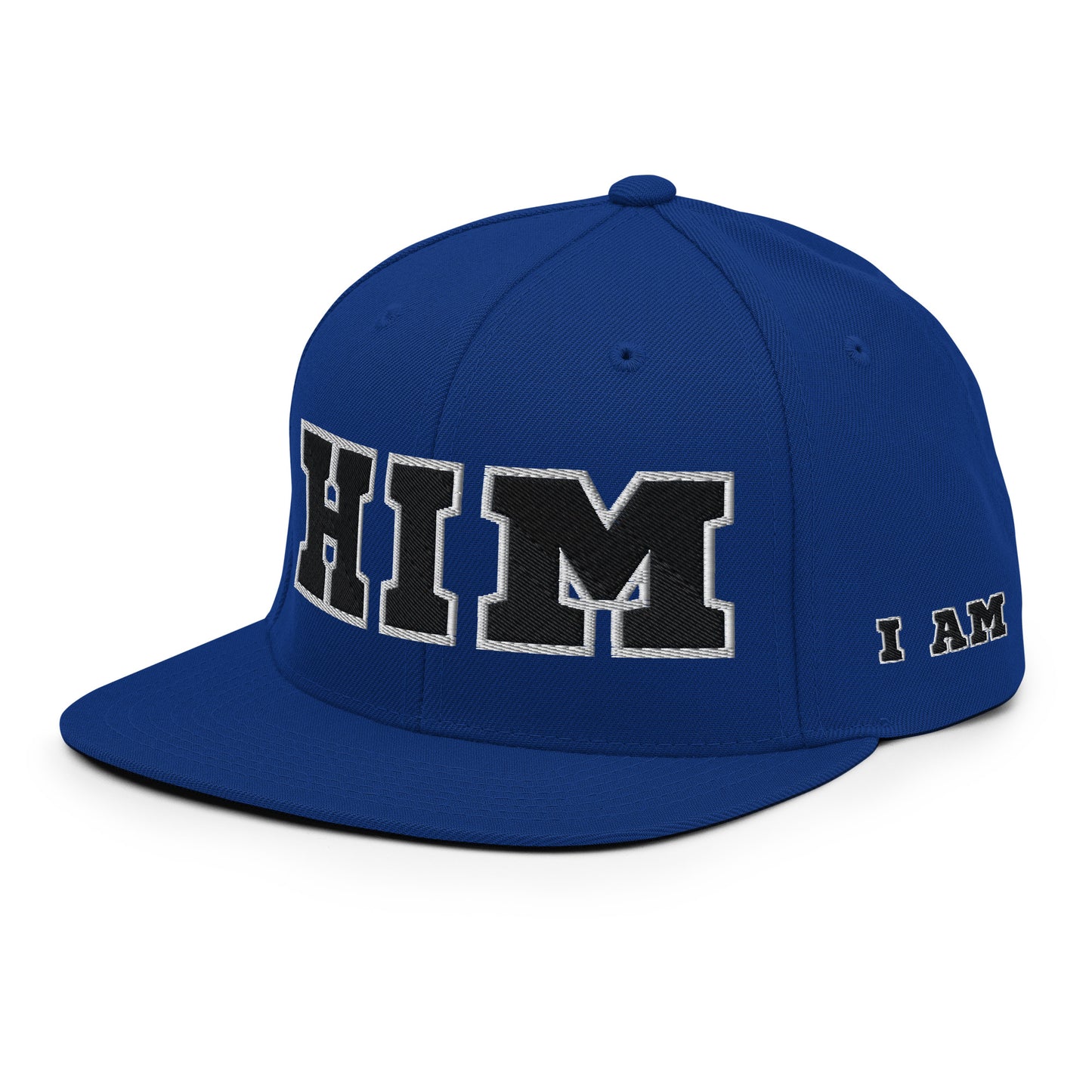 (PRE-ORDER) | I AM HIM Topper Snapback | Royal Blue and Black