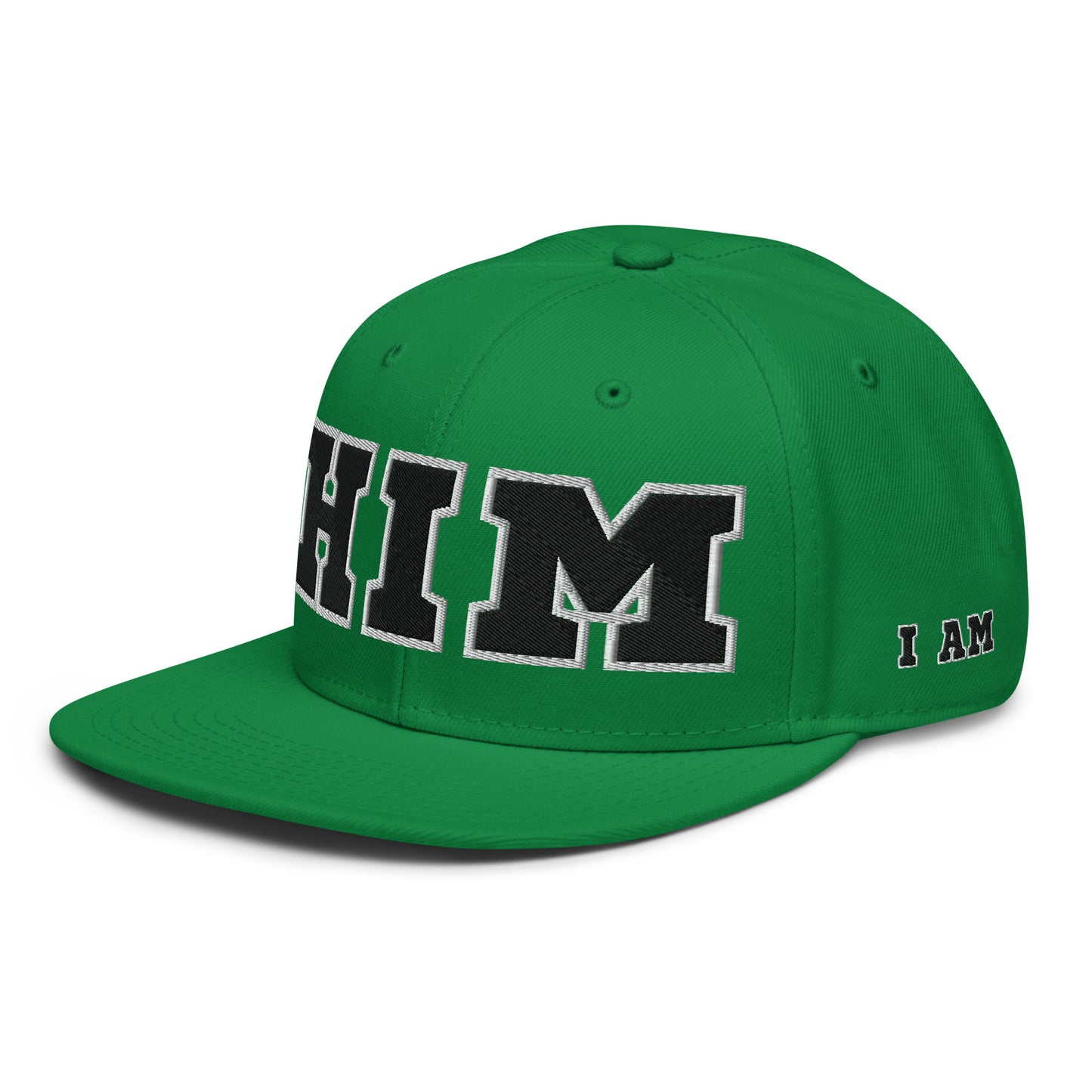 (PRE-ORDER) | I AM HIM Topper Snapback | Kelly Green and Black